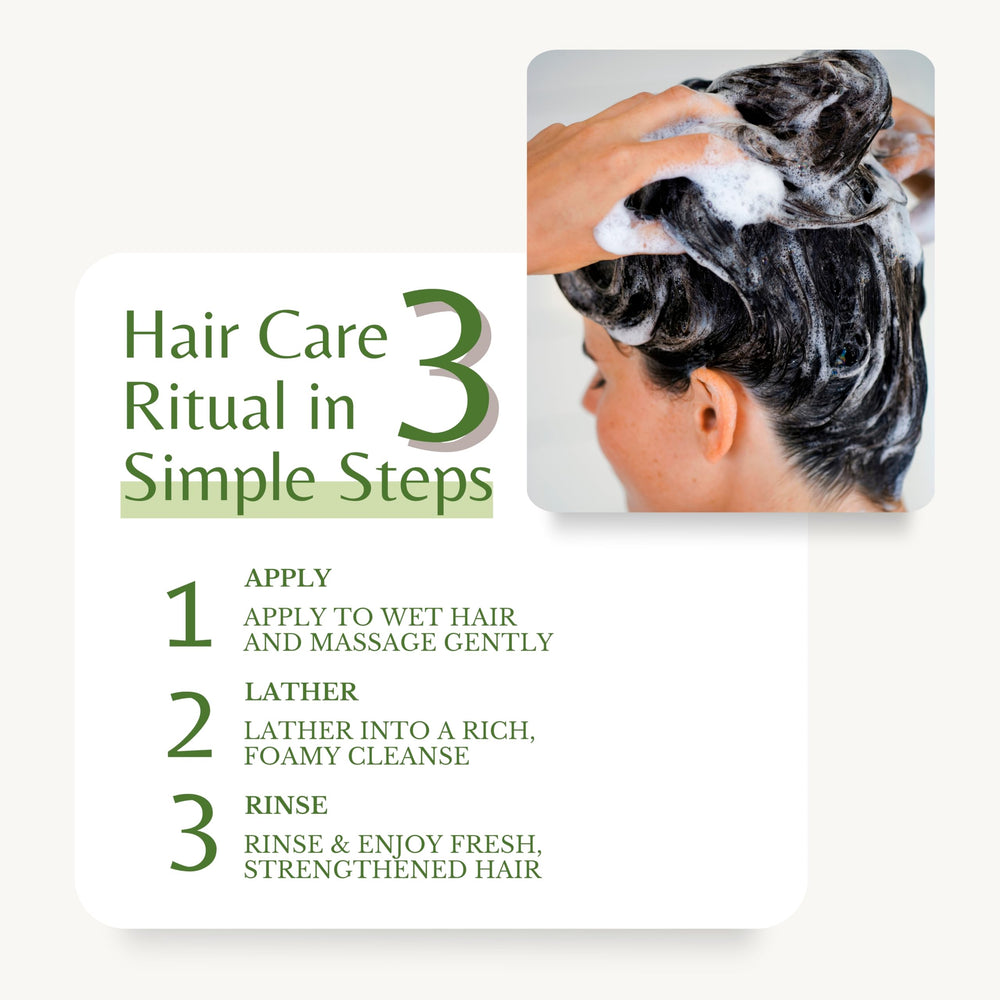 EDENIKA BOTANICALS hydrates scalp and hair with nettle-rich formula.
