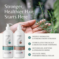Edenika Botanicals rosemary conditioner bottle for detangling and smoothness
