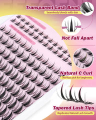 Eefofnn all-in-one lash kit includes tweezers, bond, and seal