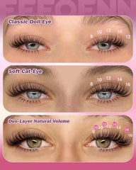 Eefofnn invisible band creates seamless fusion with skin for natural looking lashes.