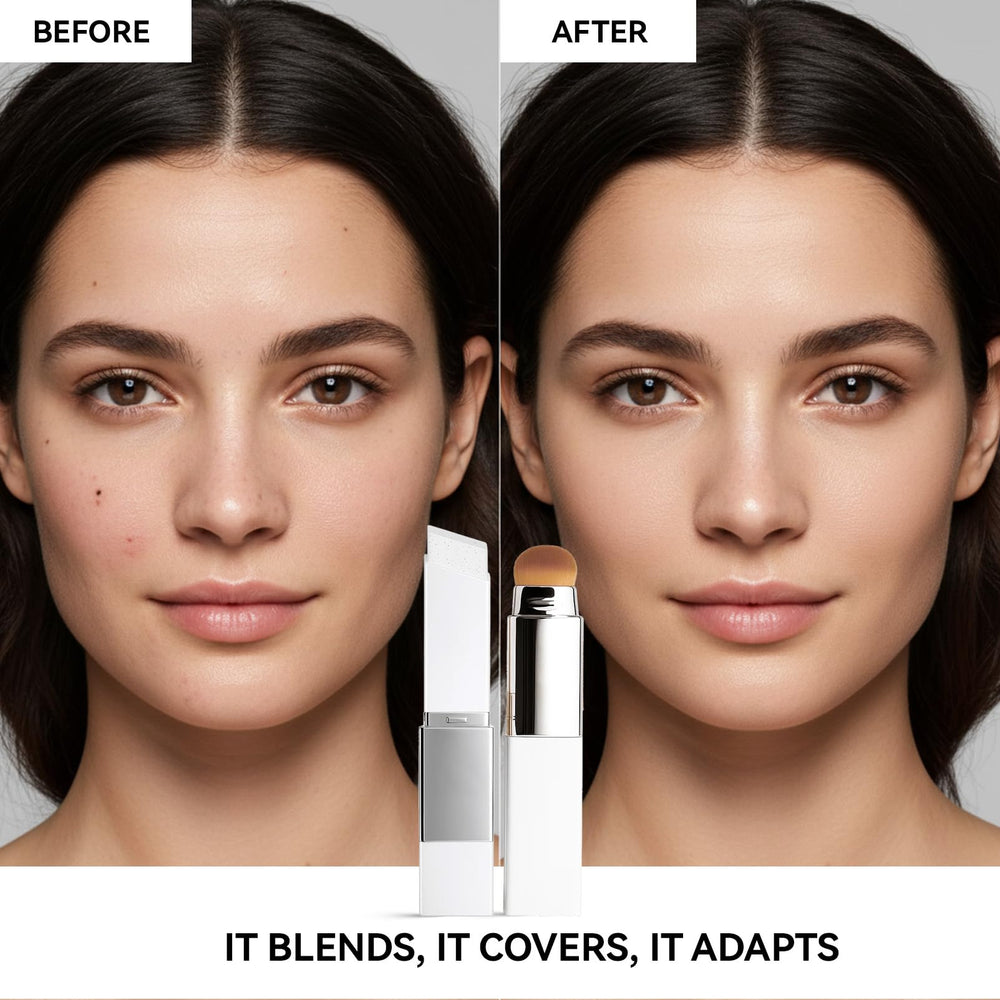 EELHOE compact travel-ready foundation stick fits purse for on-the-go touch-ups.