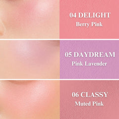 EGLIPS All Over Blusher eye-application highlights soft shimmer on lids.
