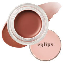 EGLIPS Lip & Cheek Glow Balm packaging close-up for on-the-go touch-ups.