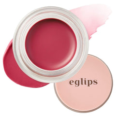 EGLIPS Lip & Cheek Glow Balm Glacier 06 swatch on lips for a soft natural glow.