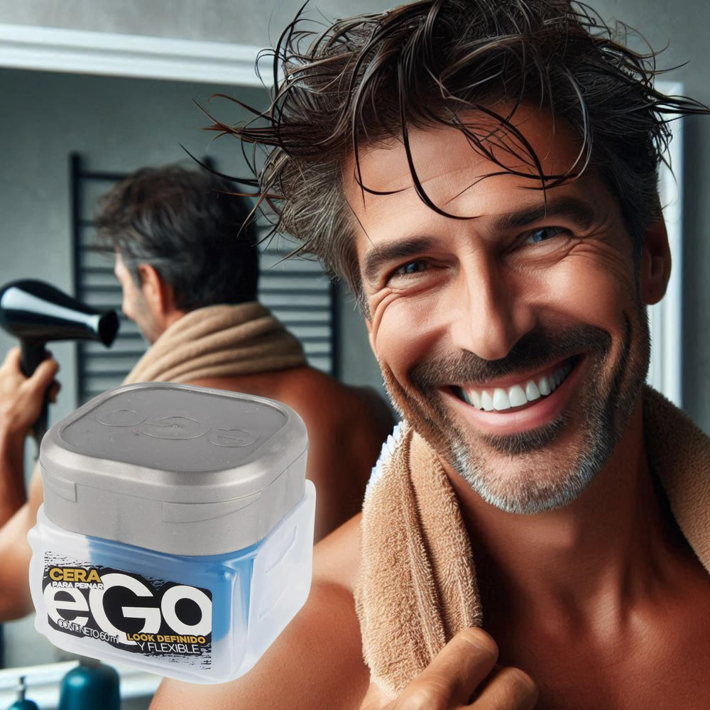 eGo Hair CERA in hands demonstrating malleable hold