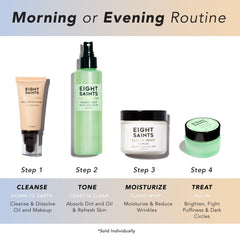 Eight Saints Cloud Whip jar label on glass highlights cruelty-free skincare promise.