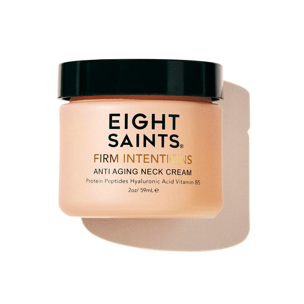 Eight Saints neck cream bottle for visible neck firming and hydration