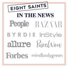 Eight Saints retinol eye cream texture swipe, demonstrating smooth application.