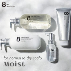 Eight the Thalasso MOIST packaging highlights triple ceramide complex for scalp hydration