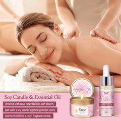 EIRNAY Essential Oil rose fragrance enhances at-home spa rituals.