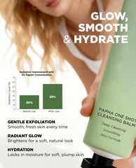 Either& PAPHA One Shot after-use skin looks hydrated and smooth
