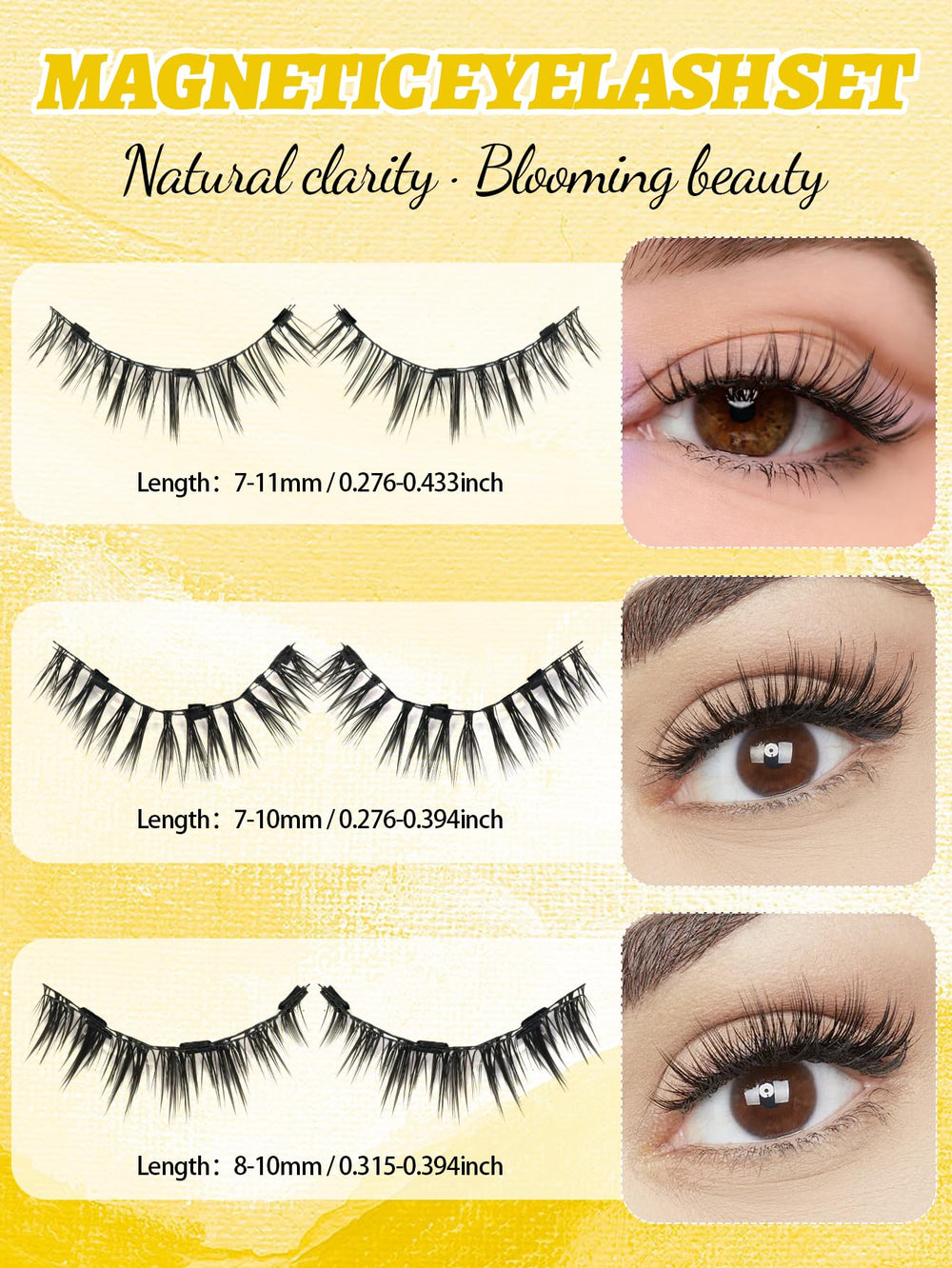 Elara Craft lightweight lashes provide all-day comfort and natural look.