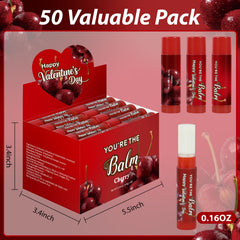ElasignShopo cherry lip balm tube ready for on-the-go hydration.