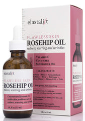 Elastalift rosehip oil ingredients with vitamin C and cucumber for brightening and soothing