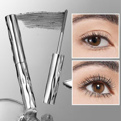 ELECANE Iron Wand Mascara lashes lifted with noticeable volume.