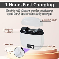 Electric Nail Clipper 3-Speed settings for babies and thick nails
