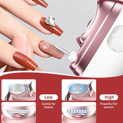 Electric Nail Clipper 4in1 two-speed control for gentle baby nails and faster adult shaping