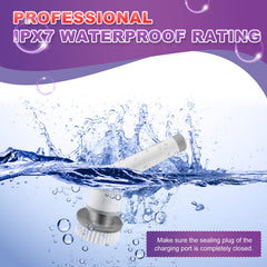 Electric Spin Scrubber IPX7 waterproof design for wet-area use