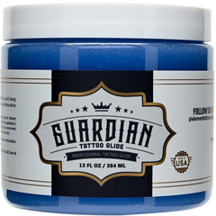Element Tattoo Supply Guardian Tattoo Glide Gel bottle with label for precise during-tattoo guidance