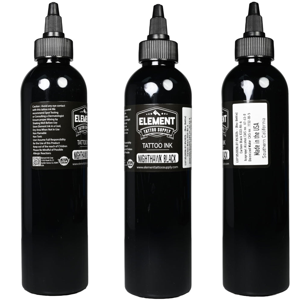 Element Tattoo Supply white ink 8oz bottle for bright highlights and high contrast
