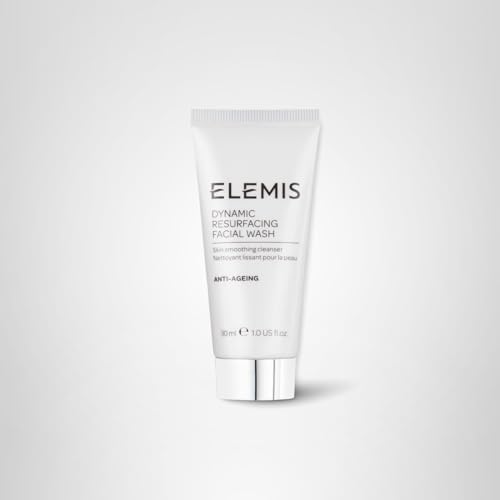 Elemis Dynamic Resurfacing Cleanser Rinse demonstrates refreshing finish and residue-free skin.