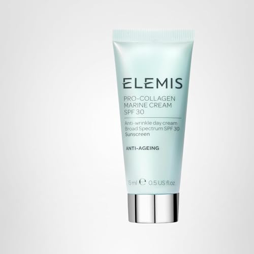 Elemis Pro-Collagen Marine Cream SPF 30 daily protection on vanity.