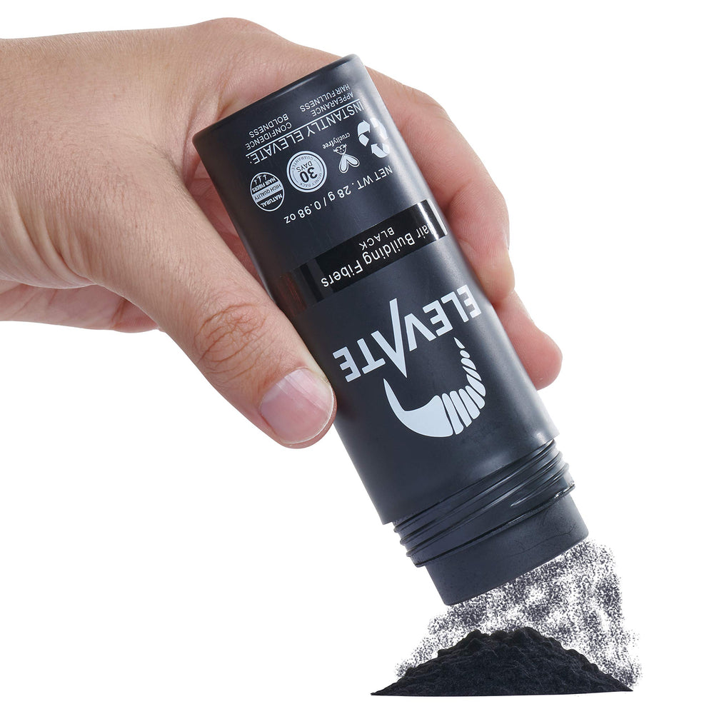 Elevate Hair Fibers wash out easily with any shampoo.