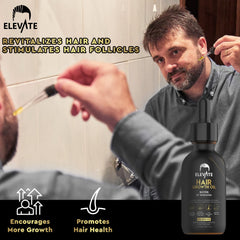 Elevate hair thickness improvement scene shows a fuller look