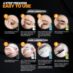 Elevate the Beauty brow lamination before and after showcase