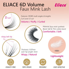 Eliace dramatic fluffy lashes elevate evening makeup looks.