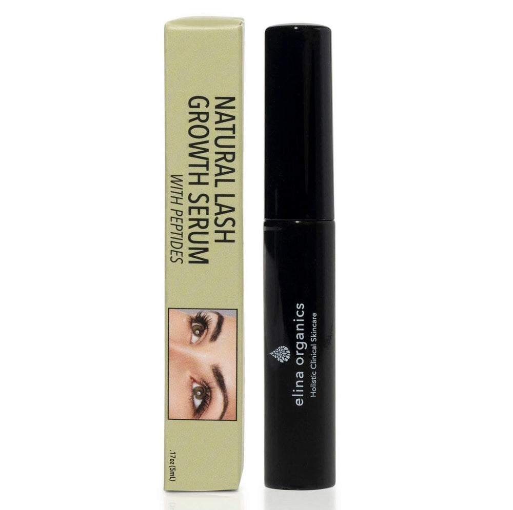 Elina Organics peptide-infused application brush enables precise lash and brow application