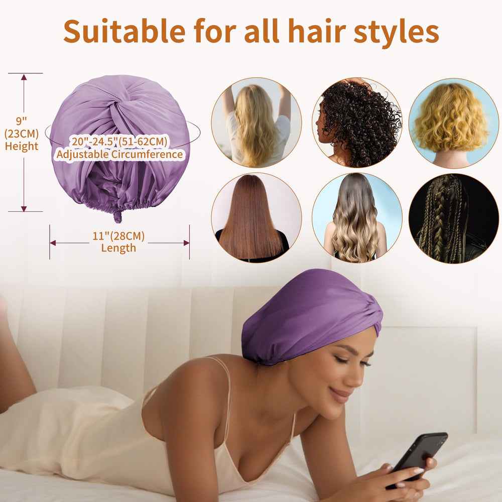 ELIO versatile bonnet works under CPAP, swim cap, and windy outdoor activities.