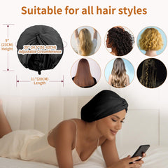 ELIO versatile night cap suitable for all hair types and activities.