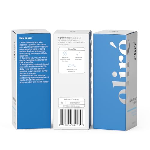 Eliré cream texture close-up shows lightweight, fast-absorbing hydration.