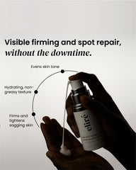 Eliré label close-up communicates ingredients and lightweight feel