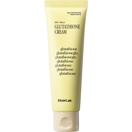 ElixirLab Glutathione Cream packaging for daily brightening routine