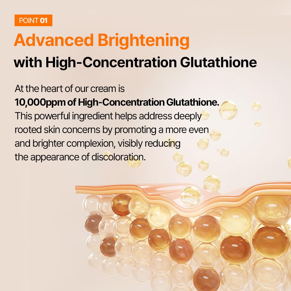 Applying ElixirLab Glutathione Cream to face and neck for even tone