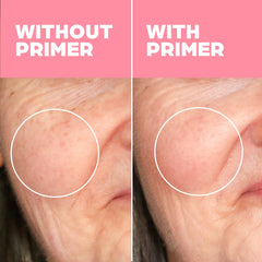 Applying Elizabeth Mott Thank Me Later Hydrating Primer on the face for even texture
