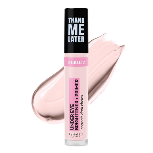 Elizabeth Mott Thank Me Later bottle highlighting hydrating under-eye formula.
