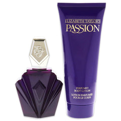 Elizabeth Taylor Passion gift packaging shown as a ready-to-gift set.