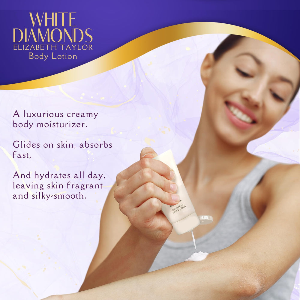 Elizabeth Taylor White Diamonds perfume splash delivers a quick, elegant scent touch.