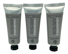 Elizabeth W chamomile hand cream set of 3 tubes for on-the-go moisture