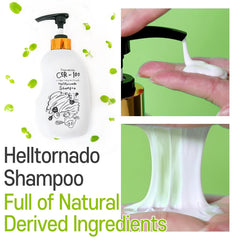 Elizavecca CER-100 shampoo label detail lists ingredients for informed use.