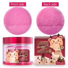 Elizavecca Exfoliating pad on nose area for refined texture