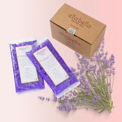 ELLA BELLA Paraffin Wax Refill Lavender melt close-up demonstrates smooth application.