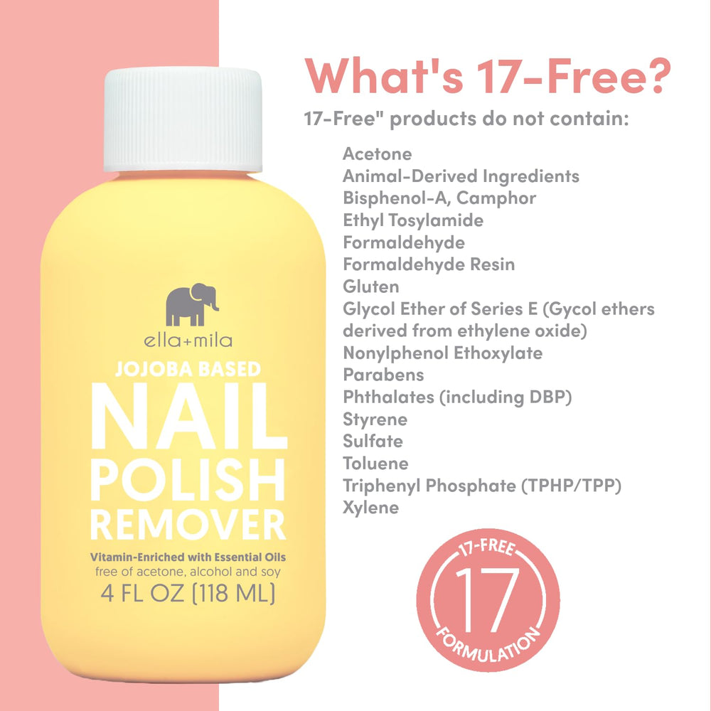 Vitamin-rich formula hydrates dry nails during cleansing.