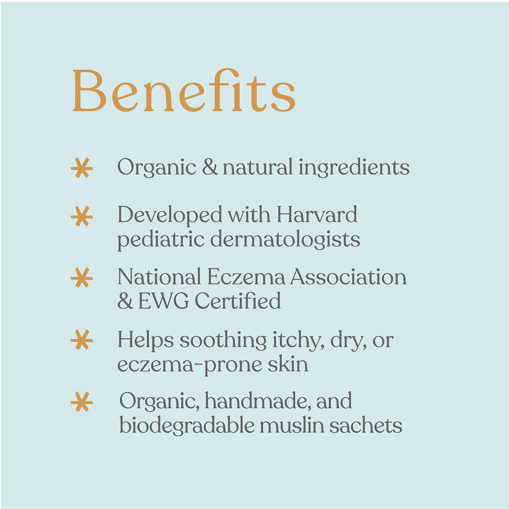 EllaOLA baby sachet close-up shows fragrance-free formula for sensitive skin