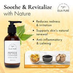 ELLA PURE includes hemp seed oil for hydration and soothing skin feel.