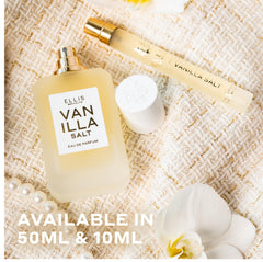 Ellis Brooklyn Vanilla Salt note artwork; versatile aroma for all seasons.