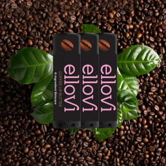 Ellovi Coffee Lip Butter application demo demonstrates smooth glide on dry lips.